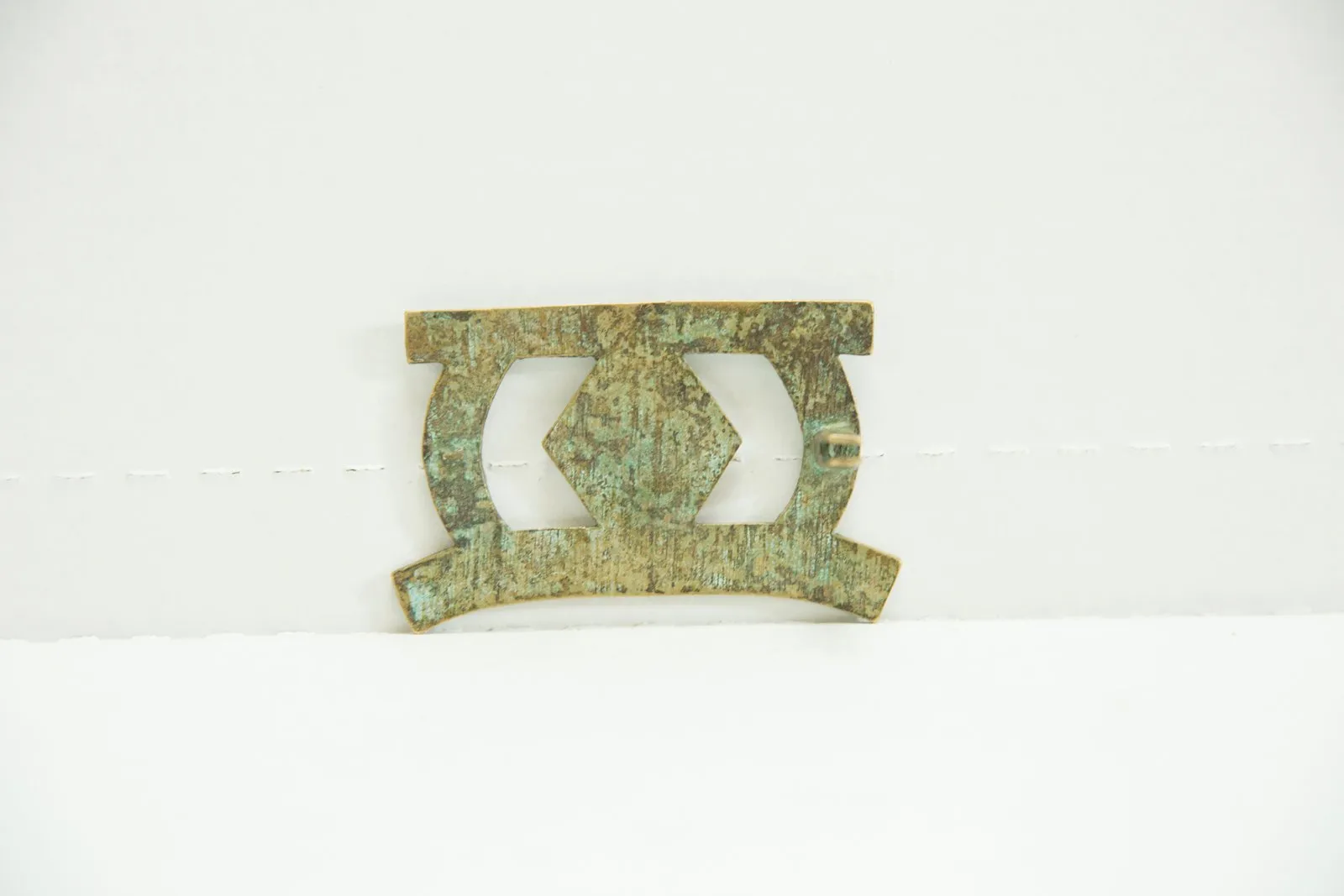 Vintage African Bronze Belt Buckle