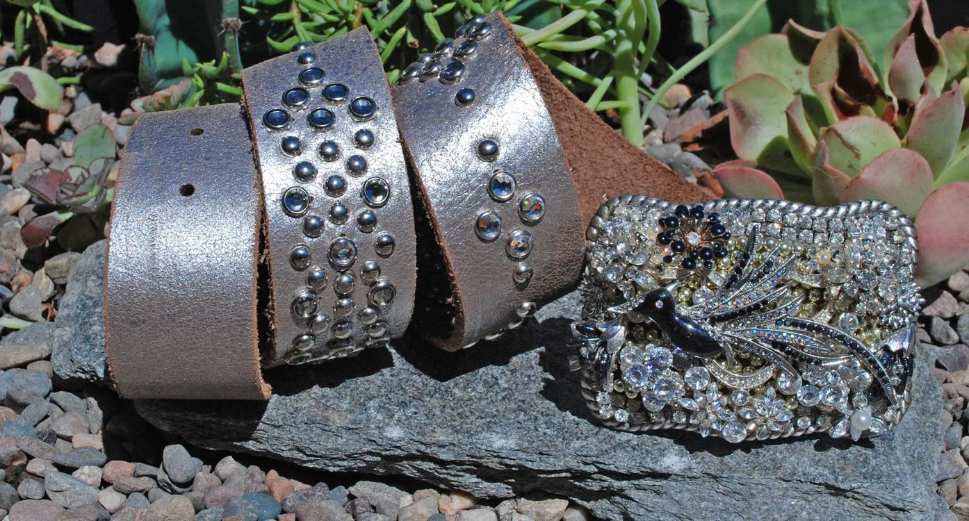 Vintage Bird Buckle & Belt - Small