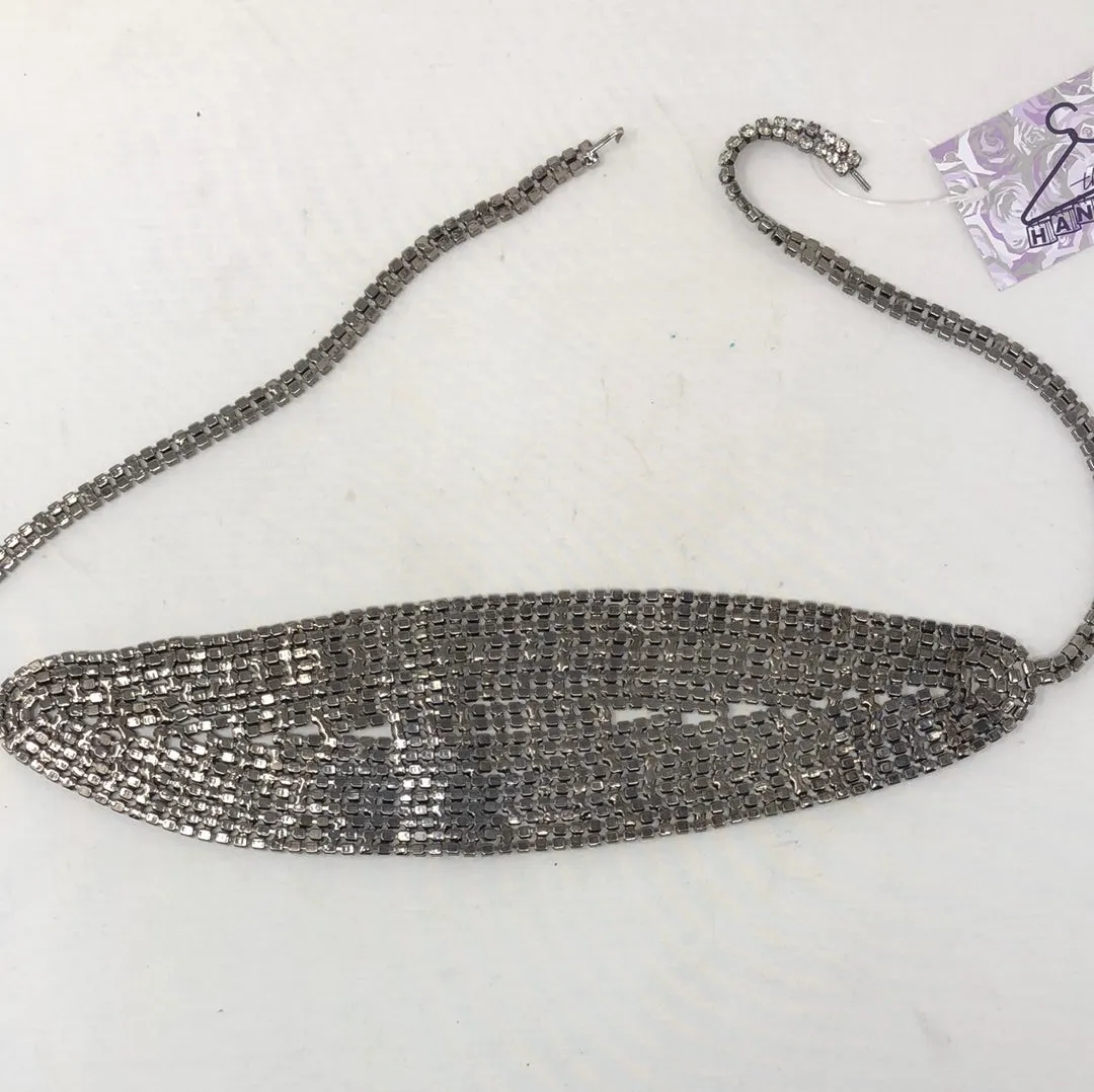 VINTAGE: Chrystal charm Chain BELT