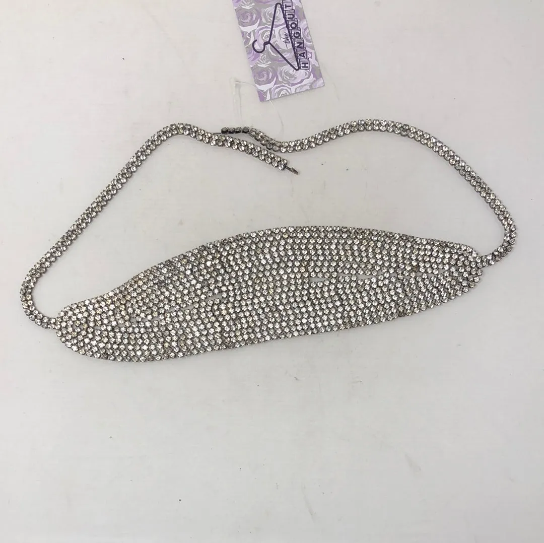VINTAGE: Chrystal charm Chain BELT