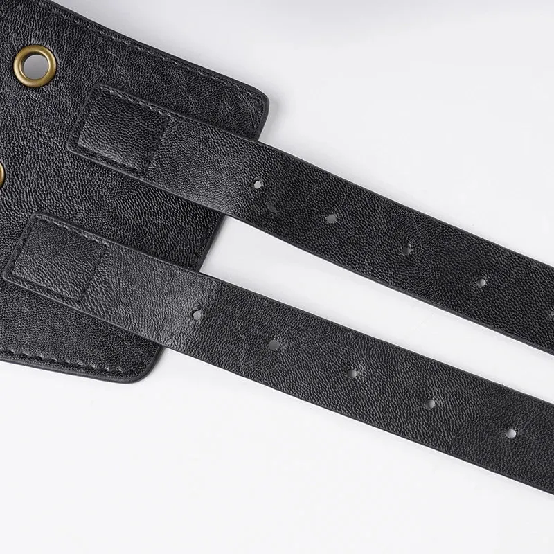Vintage Exaggerated Western PU Leather Belt