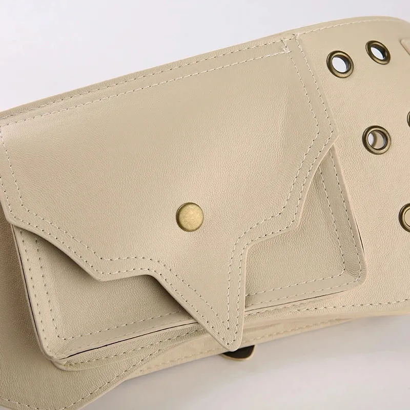 Vintage Exaggerated Western PU Leather Belt