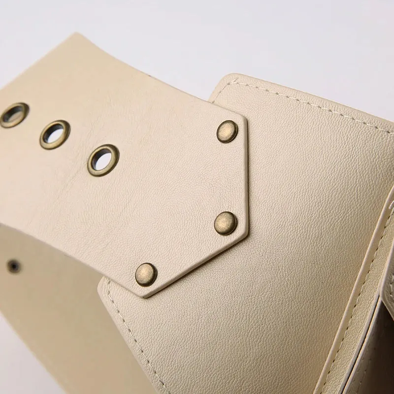 Vintage Exaggerated Western PU Leather Belt