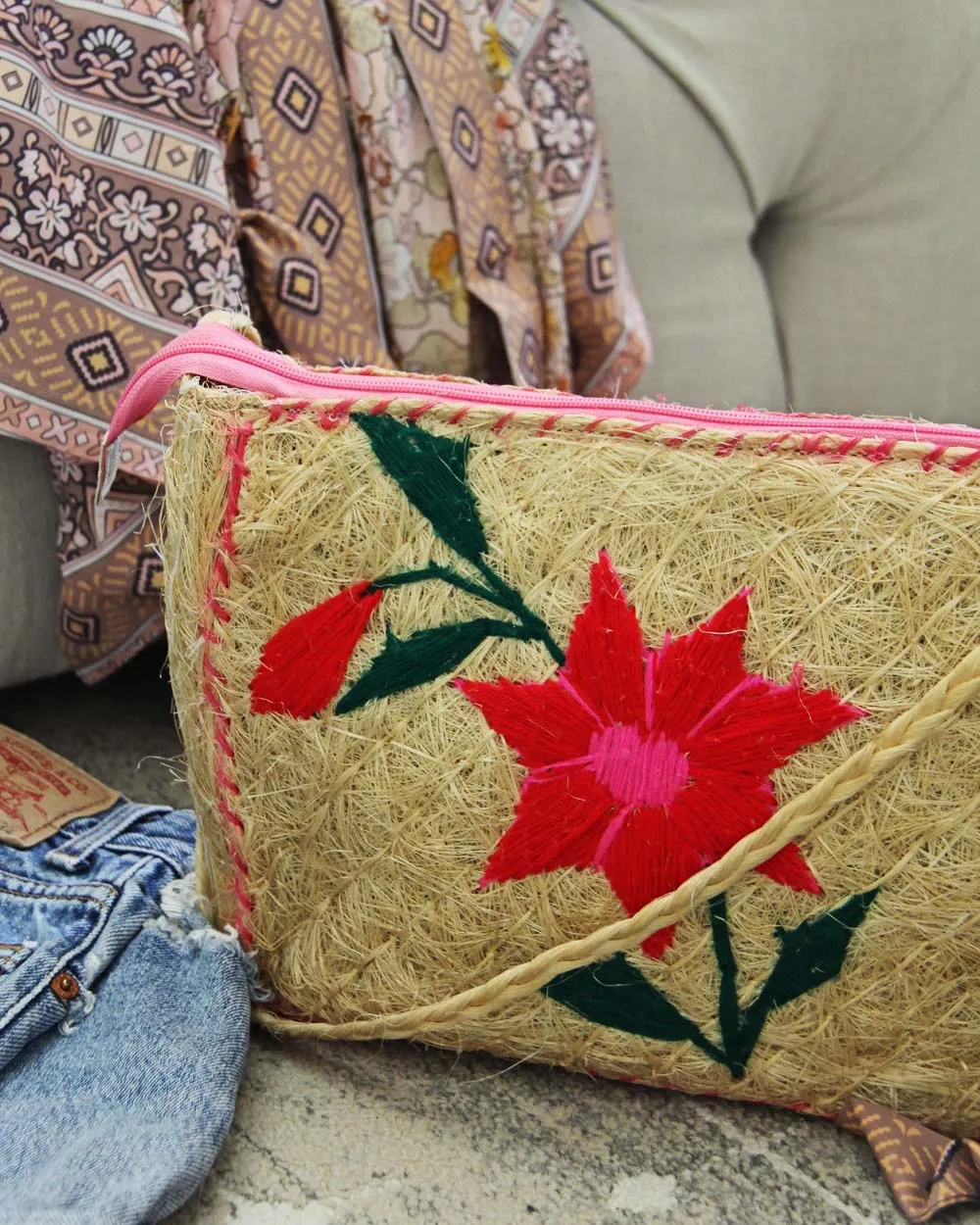 Vintage Floral 60's Tote
