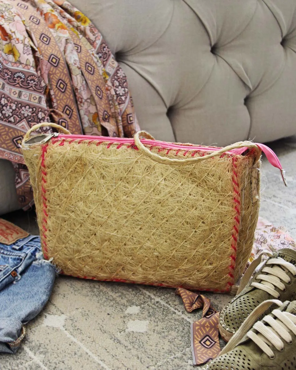 Vintage Floral 60's Tote