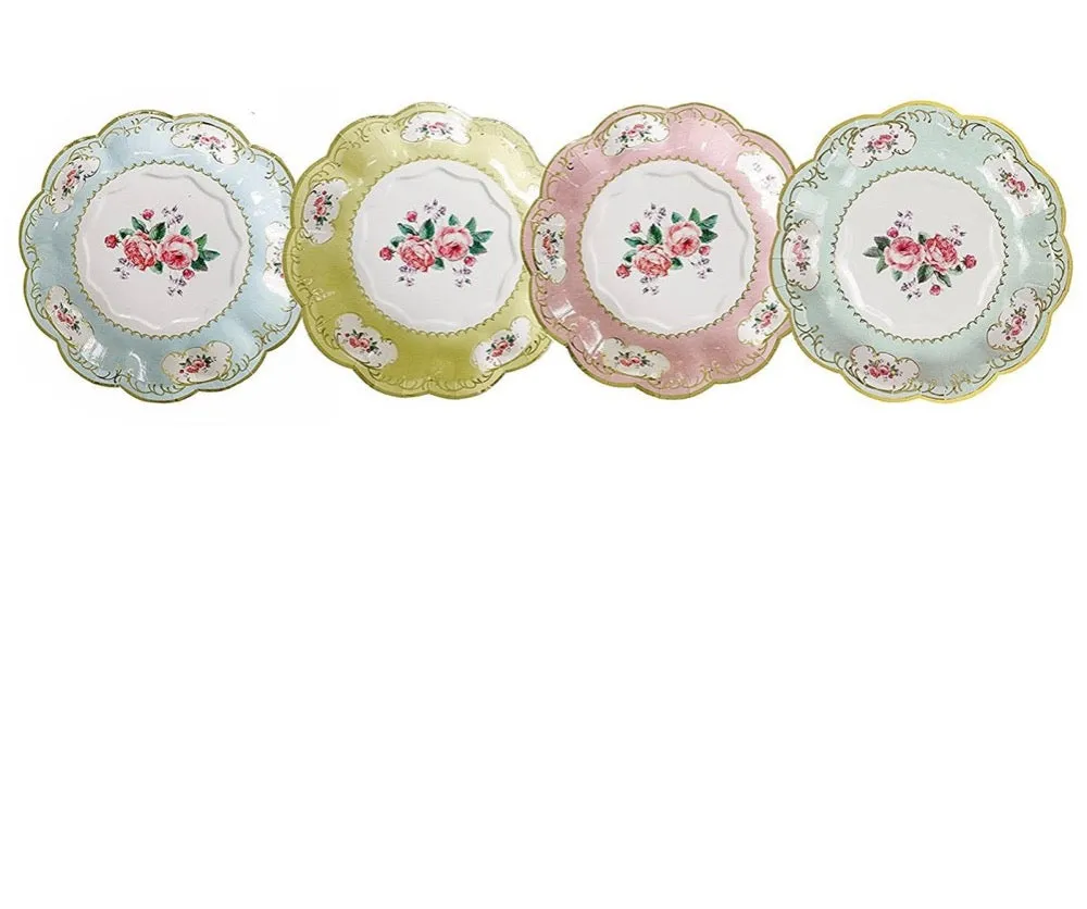 Vintage Floral Side Plates