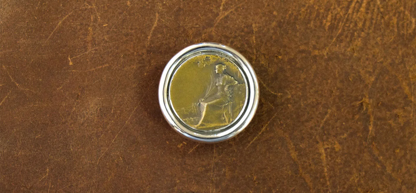 Vintage French Medallic Art Nouveau Buckle