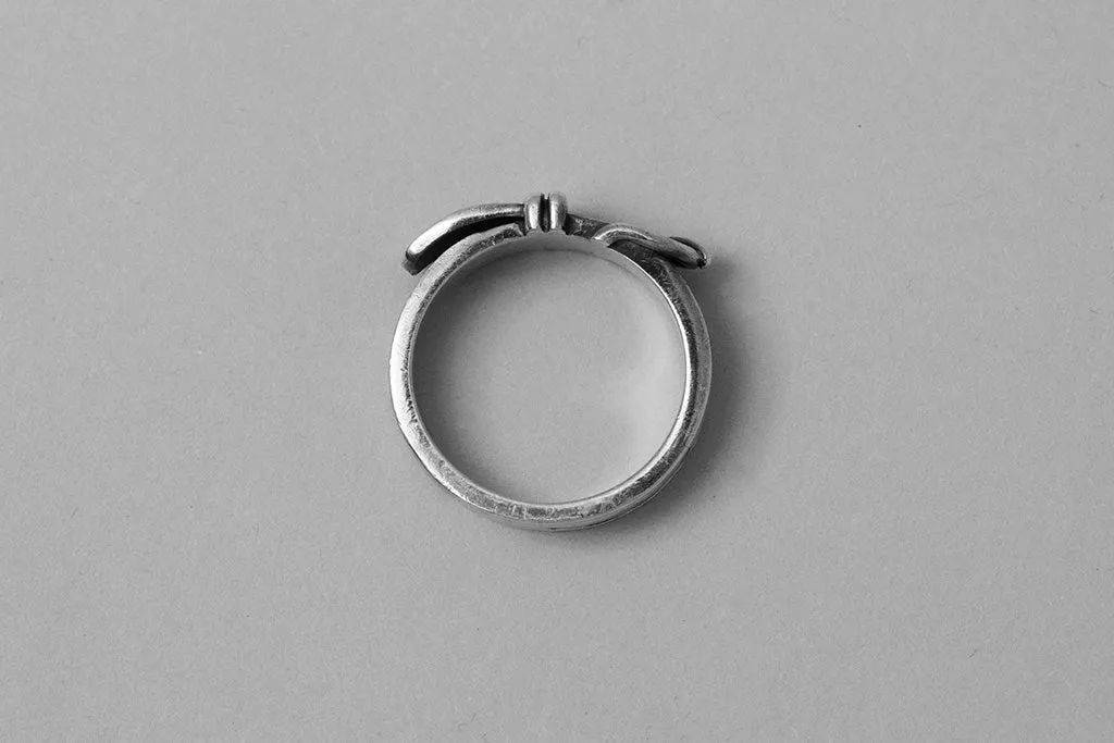 Vintage Hermès Sterling Silver Buckle Ring