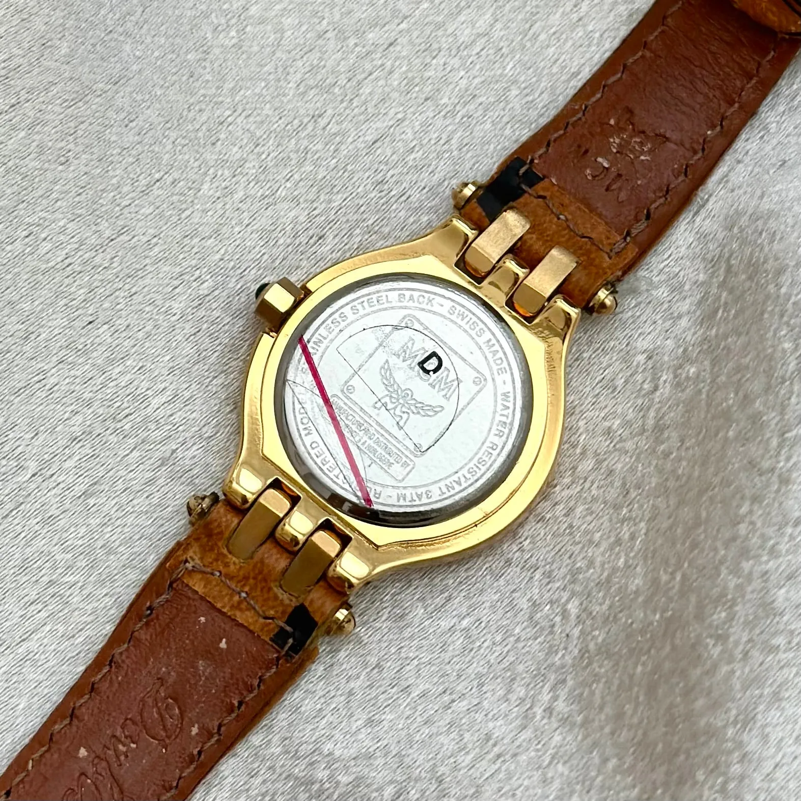 VINTAGE MCM BROWN LEATHER WATCH