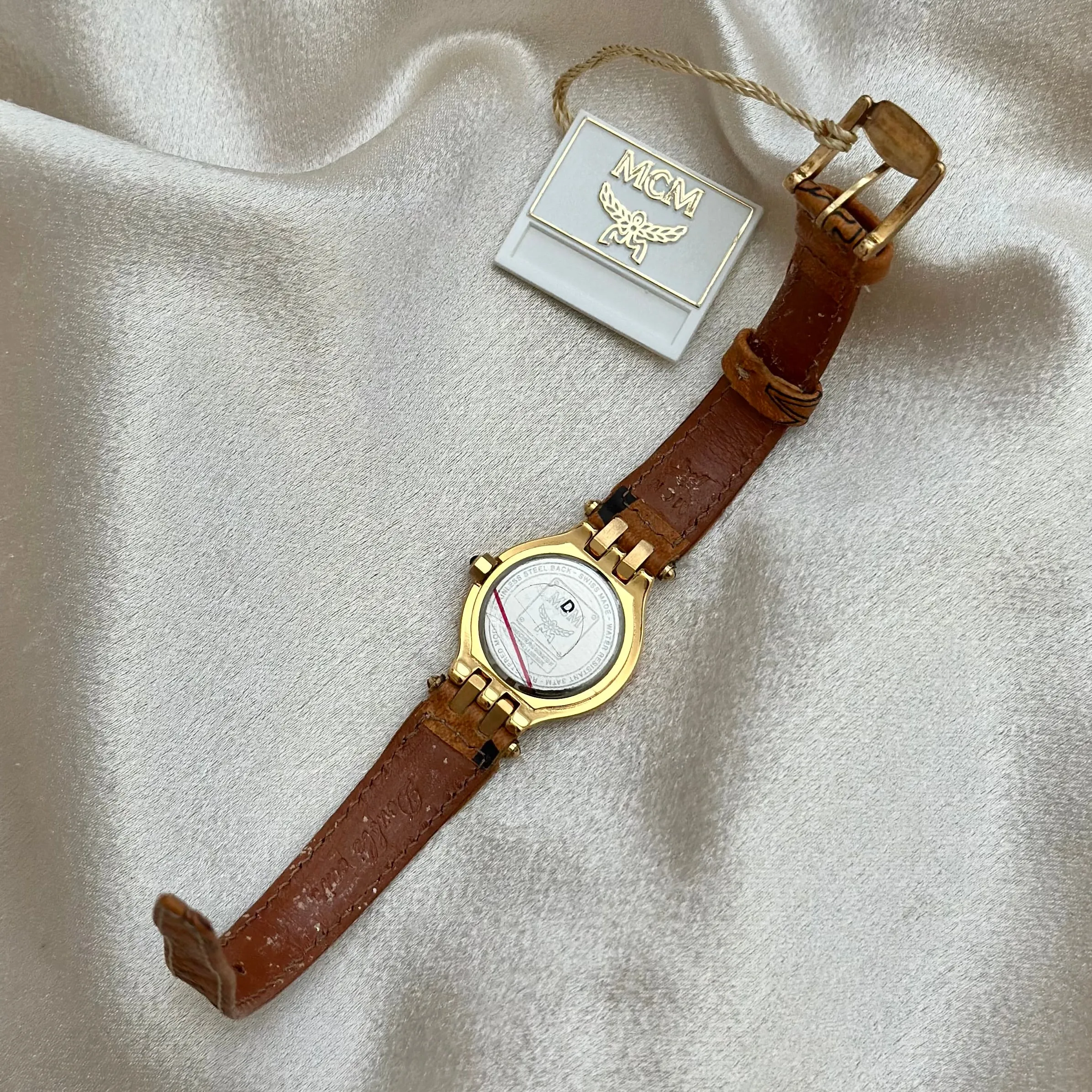 VINTAGE MCM BROWN LEATHER WATCH