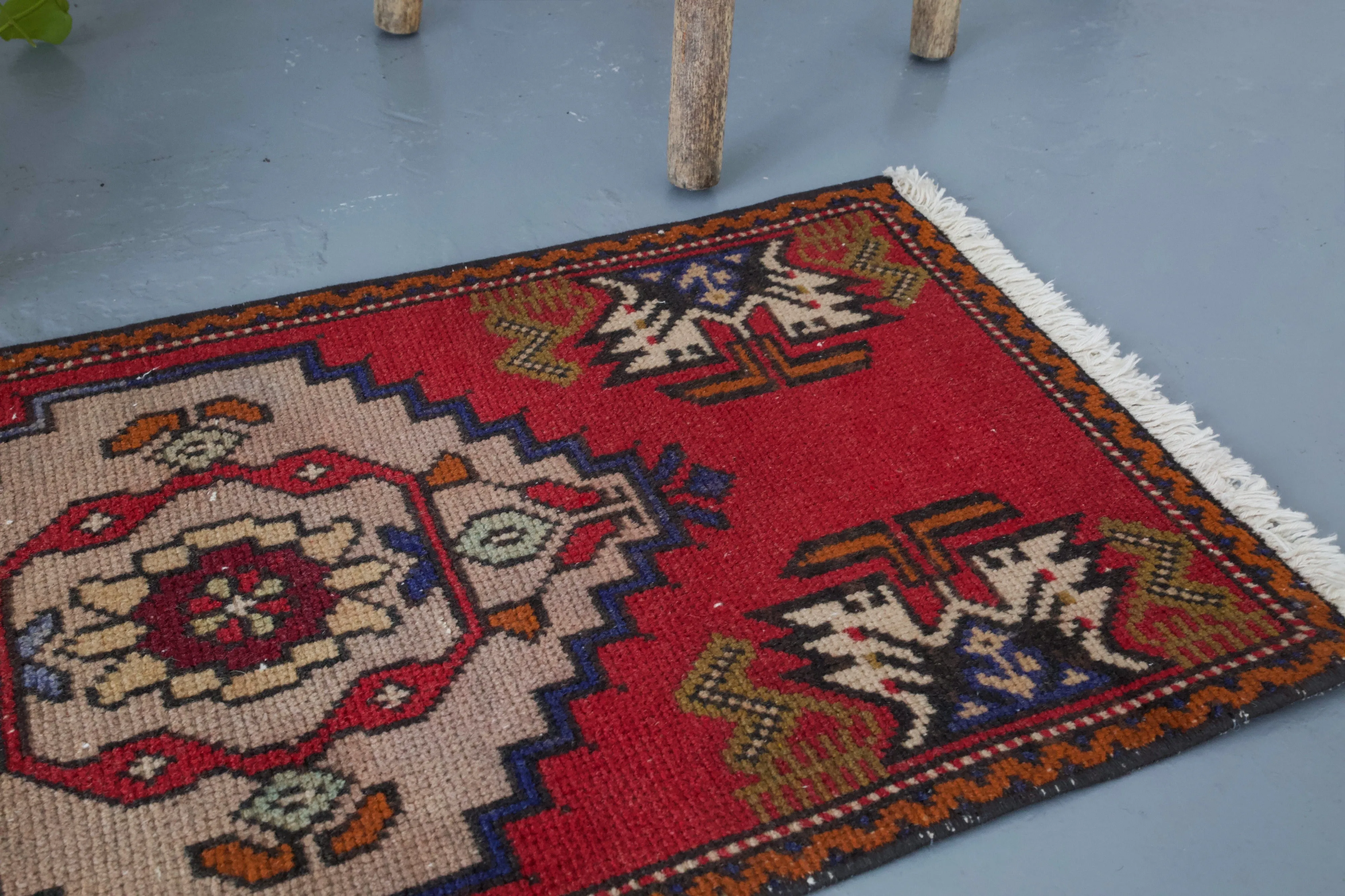 Vintage Mini Turkish Rug