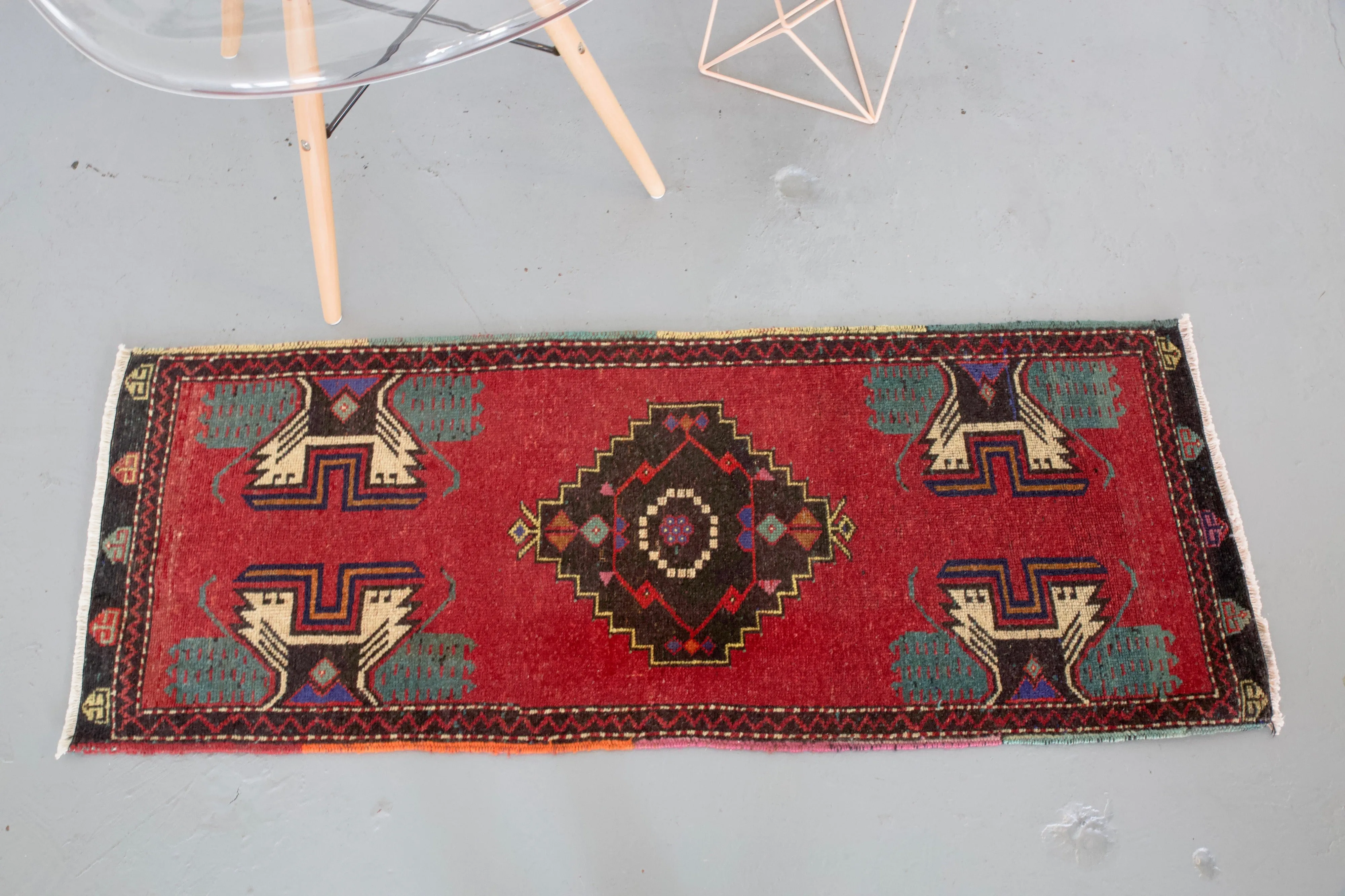 Vintage Mini Turkish Rug