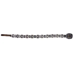 Vintage Native American Silver Conch Belt