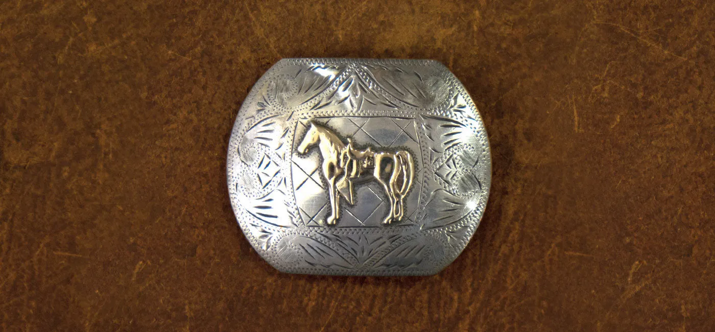 Vintage Standing Horse Buckle