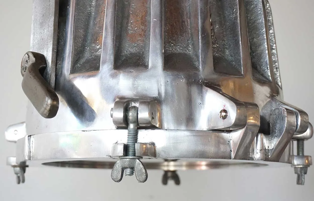 Vintage Style Aluminum Ship's Cargo Deck Pendant Light [27 available]