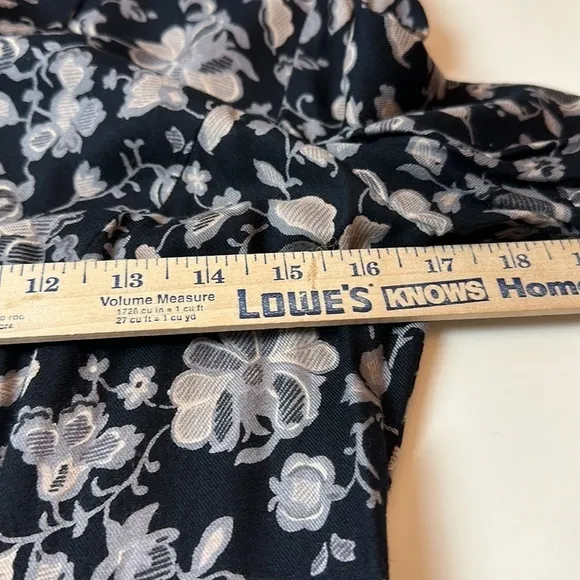 Vintage Talbots long sleeve button down maxi dress floral