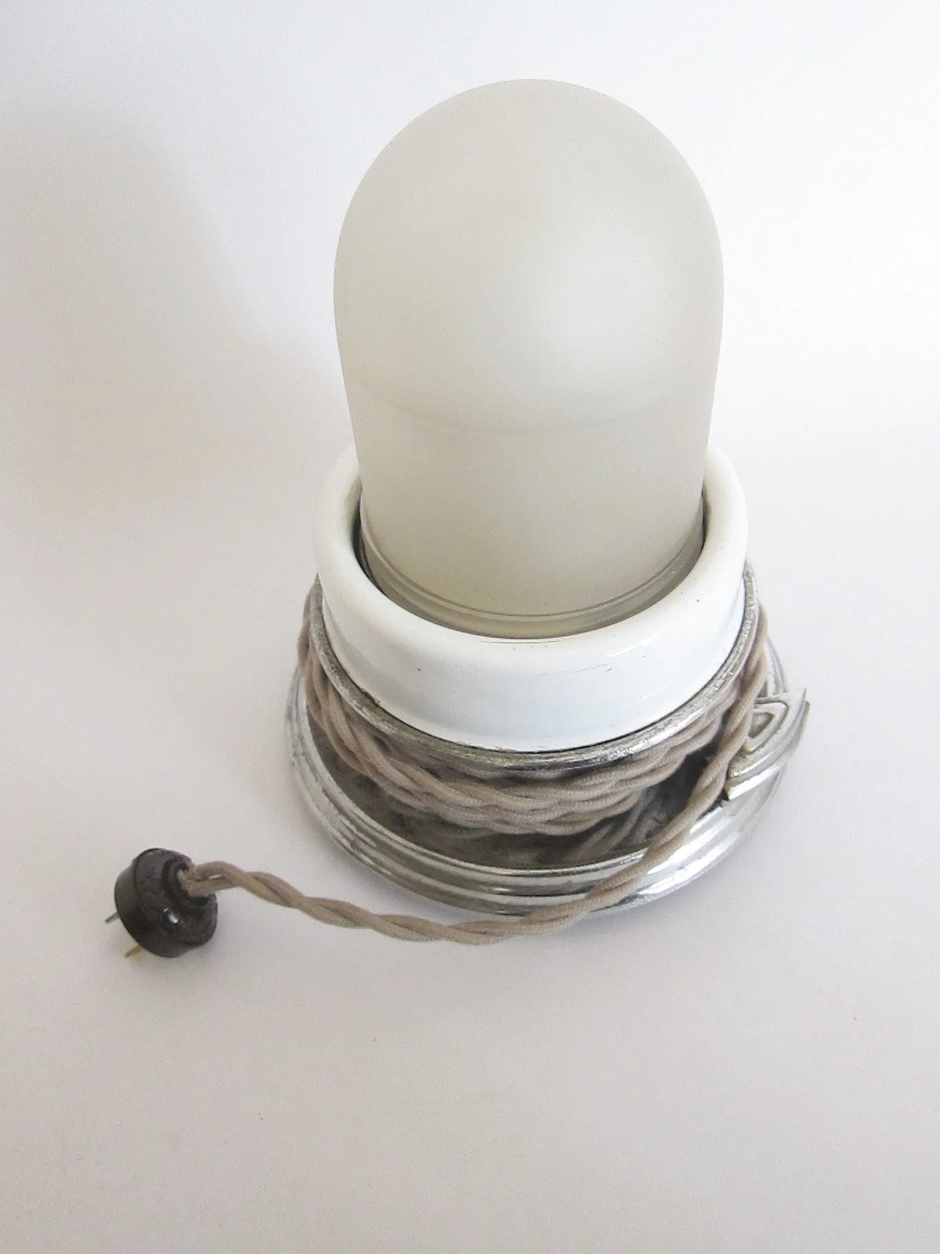 Vintage Upcycled Industrial Table Lamp