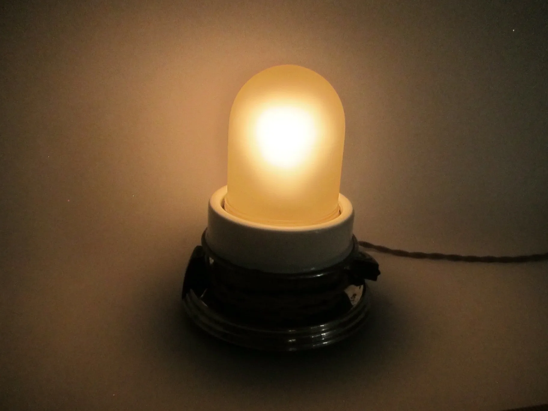 Vintage Upcycled Industrial Table Lamp
