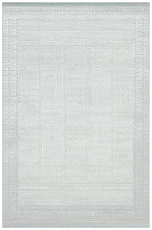 Vivaldi White Modern Living Room Rug 9761