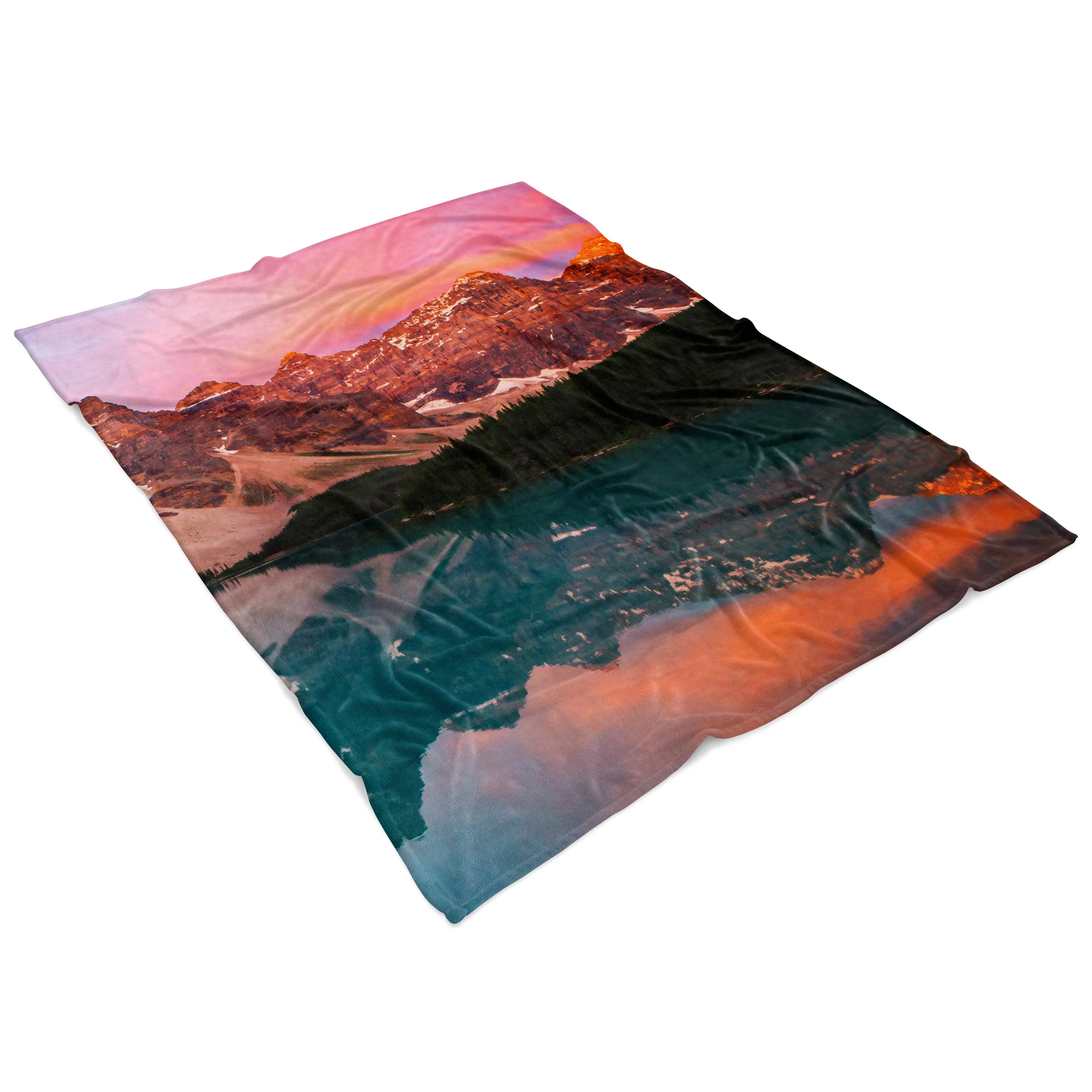 Vivid Mountain Fleece Blanket