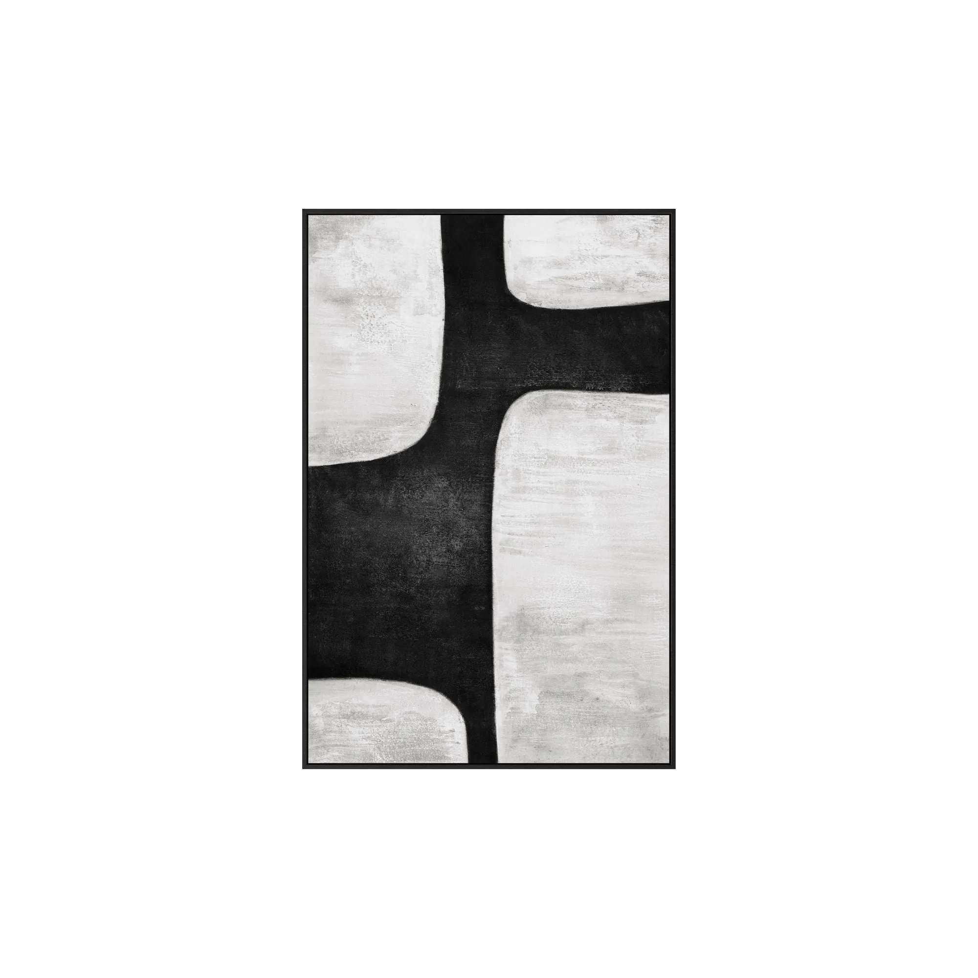 Wall Art -  Rockwall - Canvas w Black Frame - 80x120cm