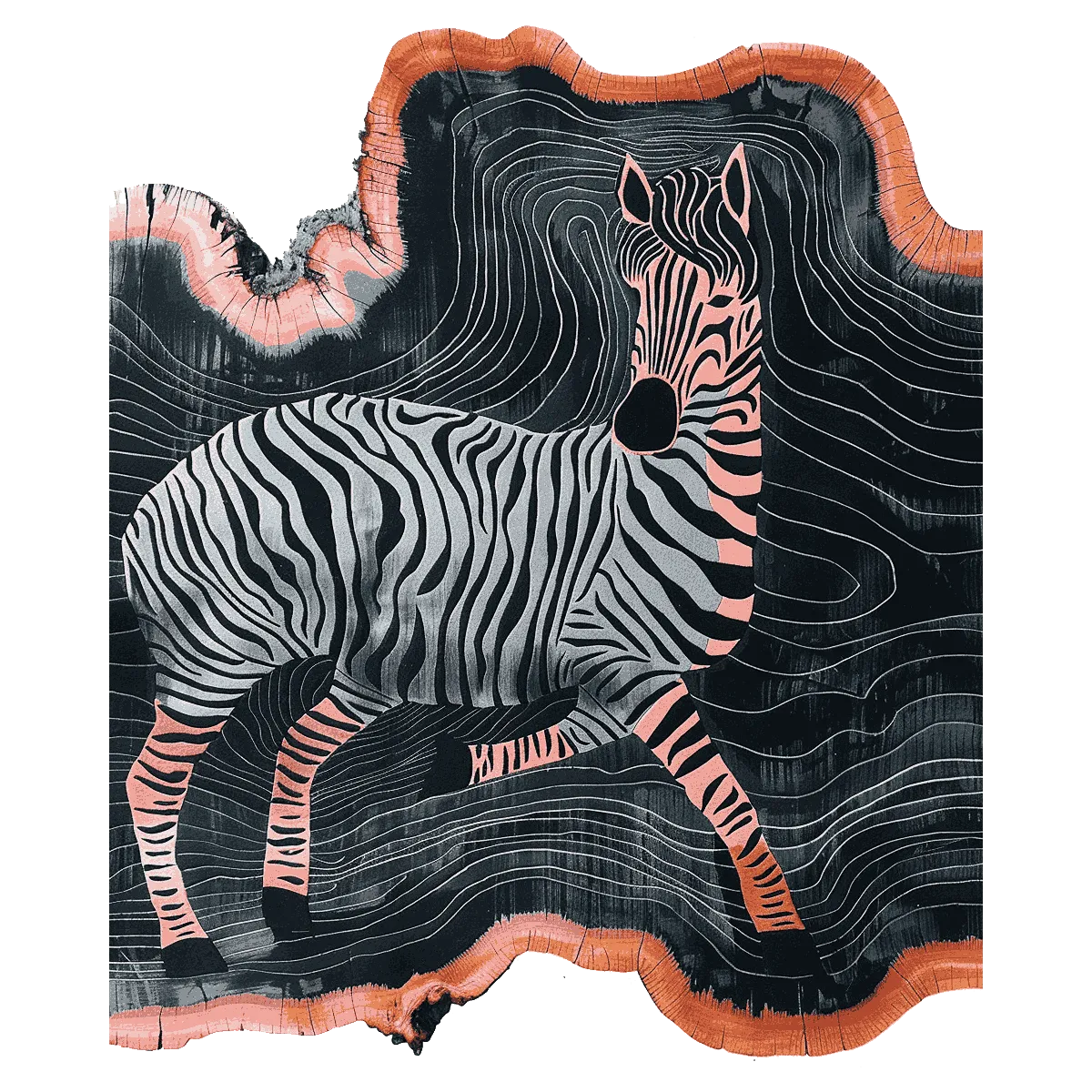 Wandering Zebra Hand Tufted Rug