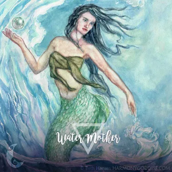 Water Mother Goddess Art Print
