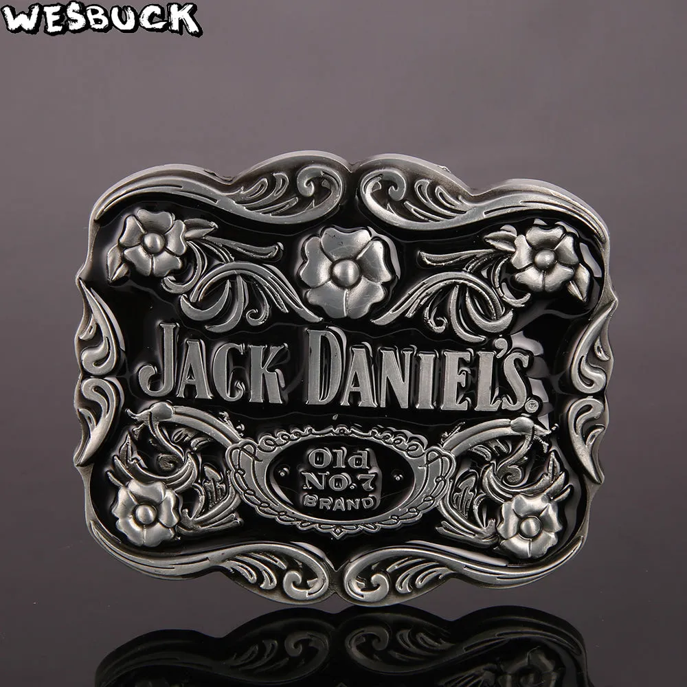 WesBuck Belt Buckles Unique Metal New Cool Buckles Western Mens Vintage JACK DANIEL'S Western Belt Cowboy Cowgirl Belt Buckle