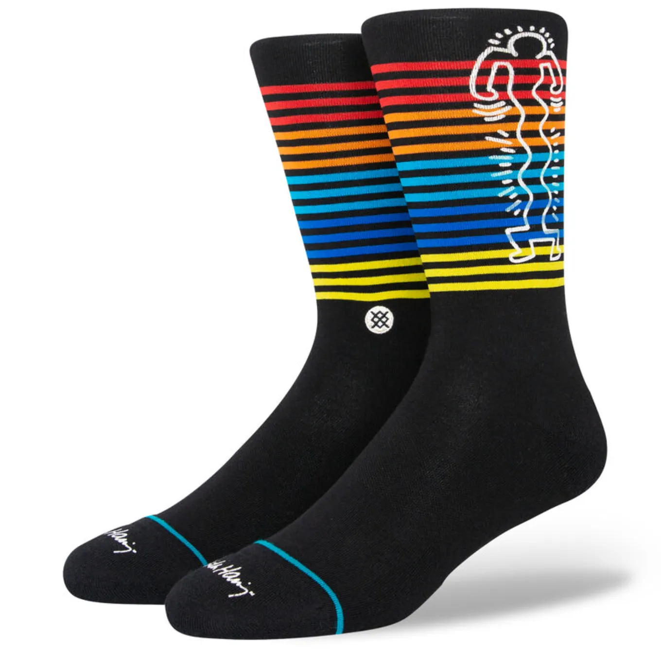 WIGGLES KEITH HARING X STANCE - BLACK