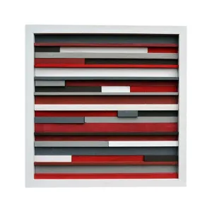 Wood Wall Art - Sculpture Reclaimed Wood - Abstract Painting on Wood - 12x12