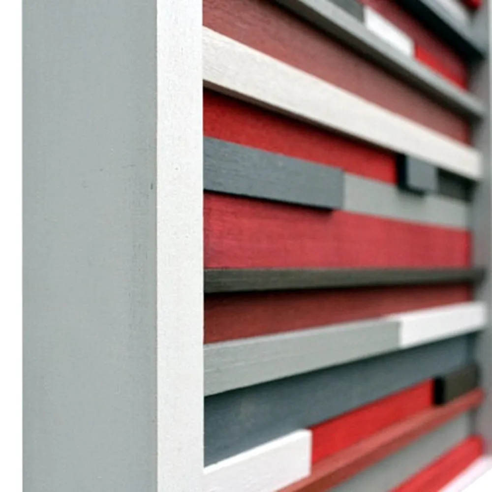 Wood Wall Art - Sculpture Reclaimed Wood - Abstract Painting on Wood - 12x12
