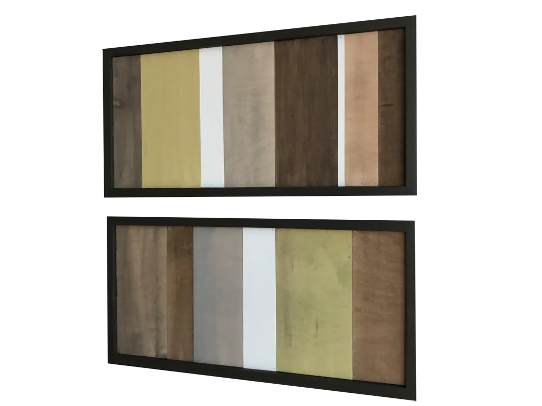 Wood Wall Art - Wood Art Sculpture - Modern Artwork - Greens, Browns, White