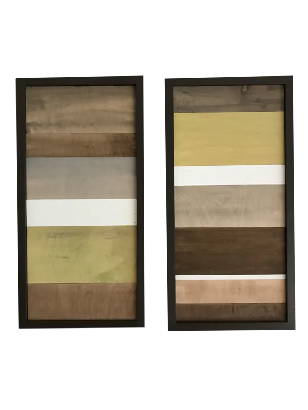 Wood Wall Art - Wood Art Sculpture - Modern Artwork - Greens, Browns, White