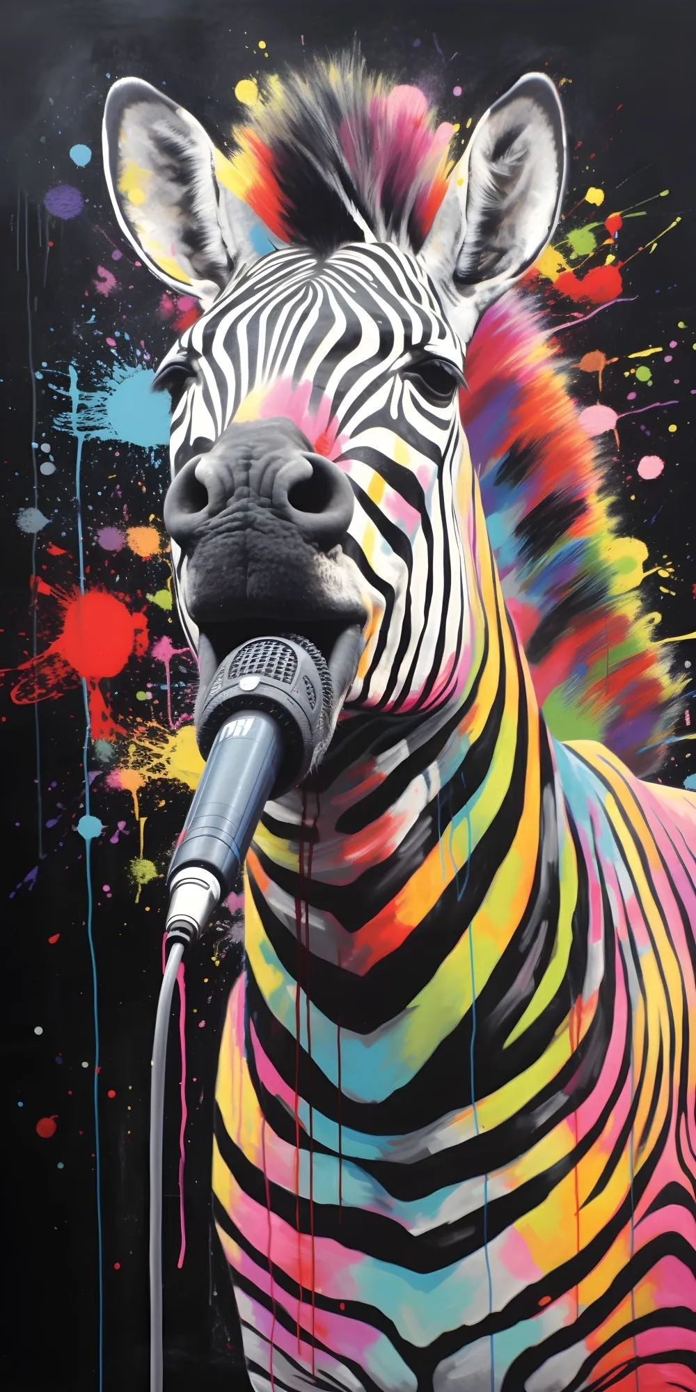 Zany Zebras Acrylic Wall Panels Home Decor Wall Panels 2440mmm x 1220mm