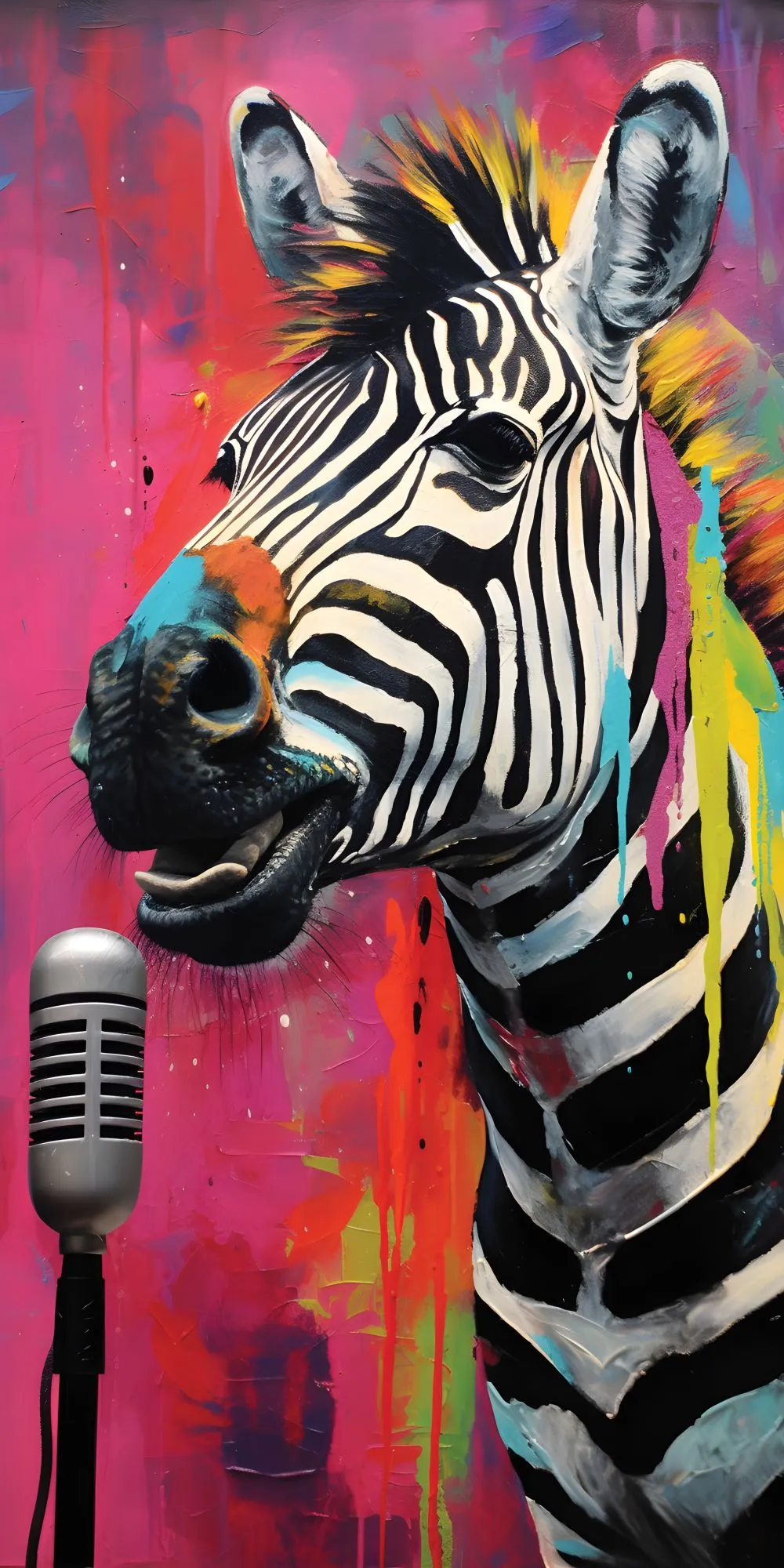 Zany Zebras Acrylic Wall Panels Home Decor Wall Panels 2440mmm x 1220mm