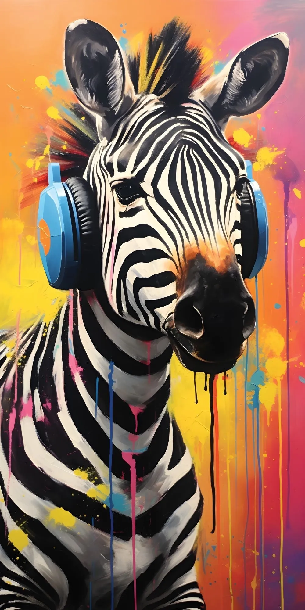 Zany Zebras Acrylic Wall Panels Home Decor Wall Panels 2440mmm x 1220mm