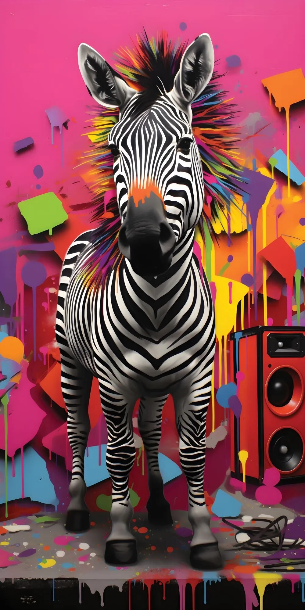 Zany Zebras Acrylic Wall Panels Home Decor Wall Panels 2440mmm x 1220mm