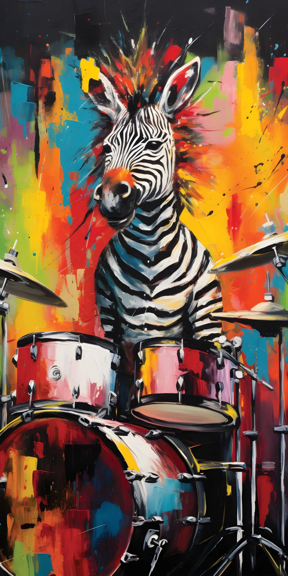 Zany Zebras Acrylic Wall Panels Home Decor Wall Panels 2440mmm x 1220mm