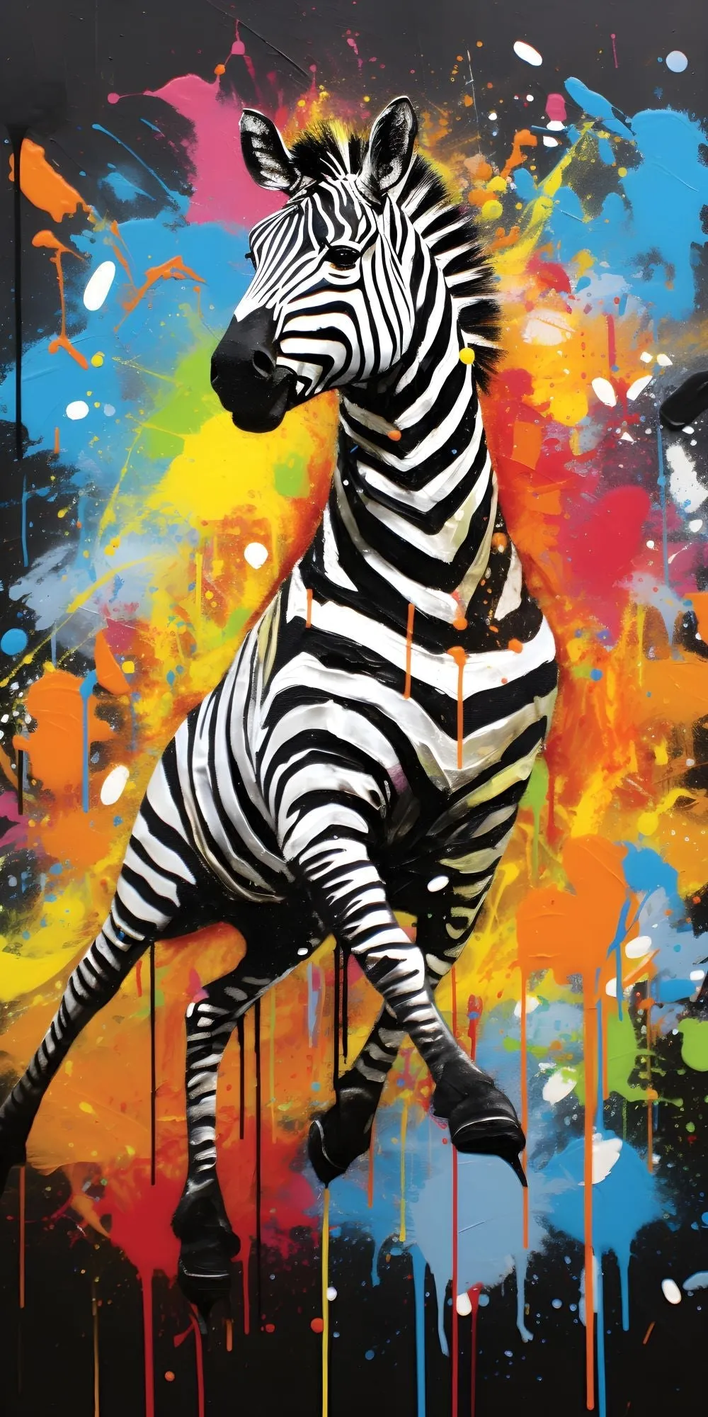 Zany Zebras Acrylic Wall Panels Home Decor Wall Panels 2440mmm x 1220mm