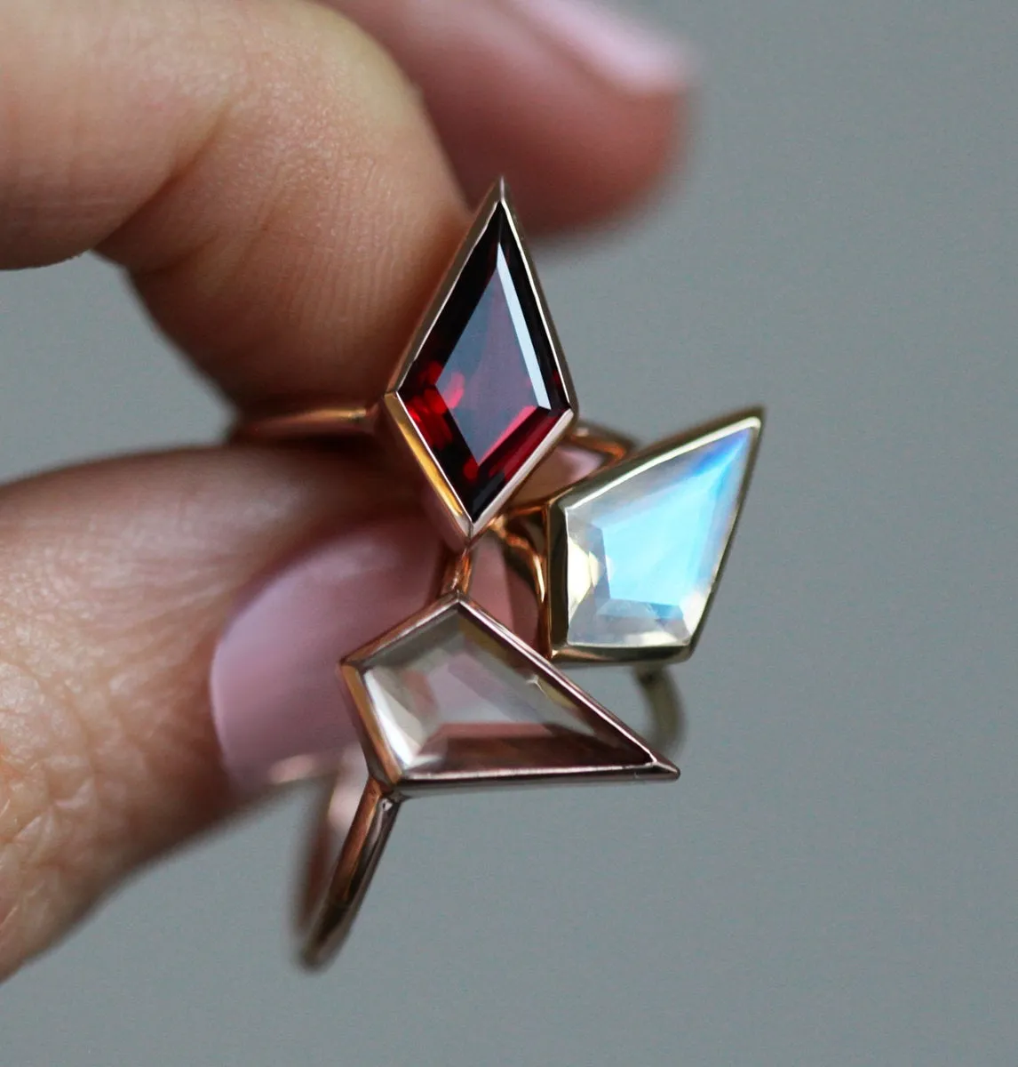 Zara Kite Garnet Ring