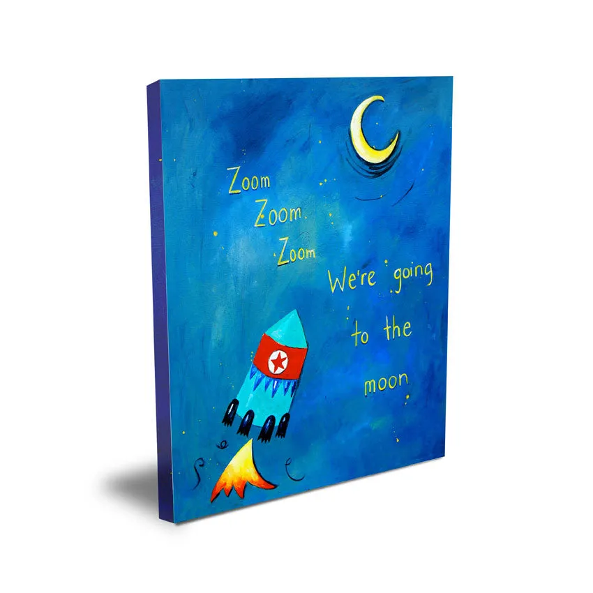 Zoom Zoom Zoom  - Nursery Quote Art